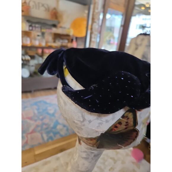 1940s Velour Hat Facisnator Vintage - Picture 4 of 15